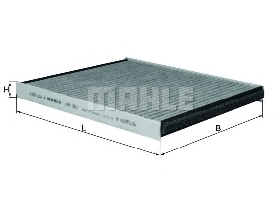 MAHLE ORIGINAL LAK 361 Filter, interior air